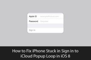 memperbaiki iPhone yg terjebak dalam Popup loop masuk ke iCloud di iOS 8 - 1